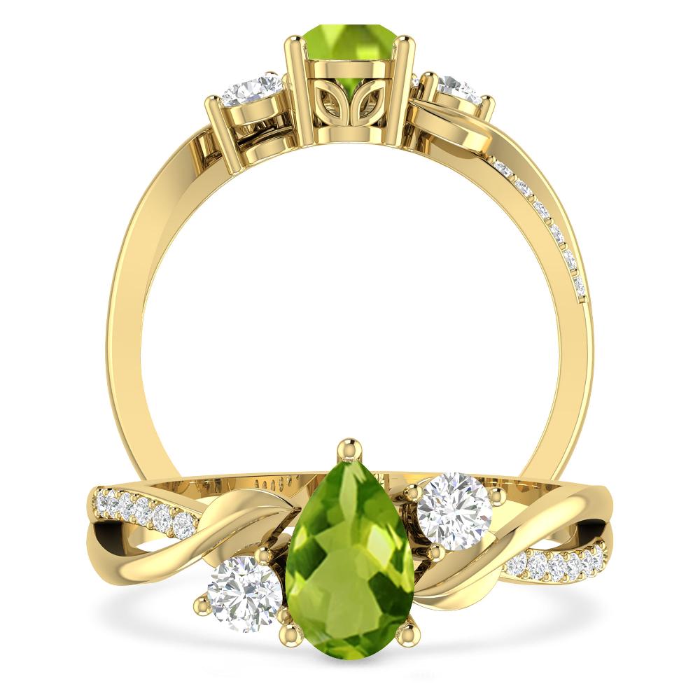 Yellow Gold - Peridot