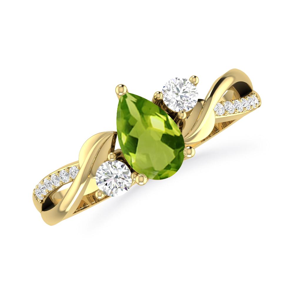 Yellow Gold - Peridot