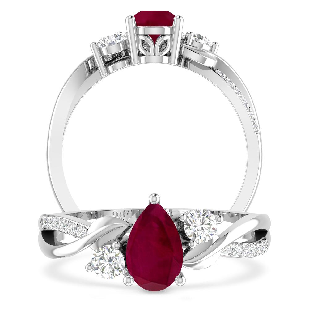 White Gold - Ruby