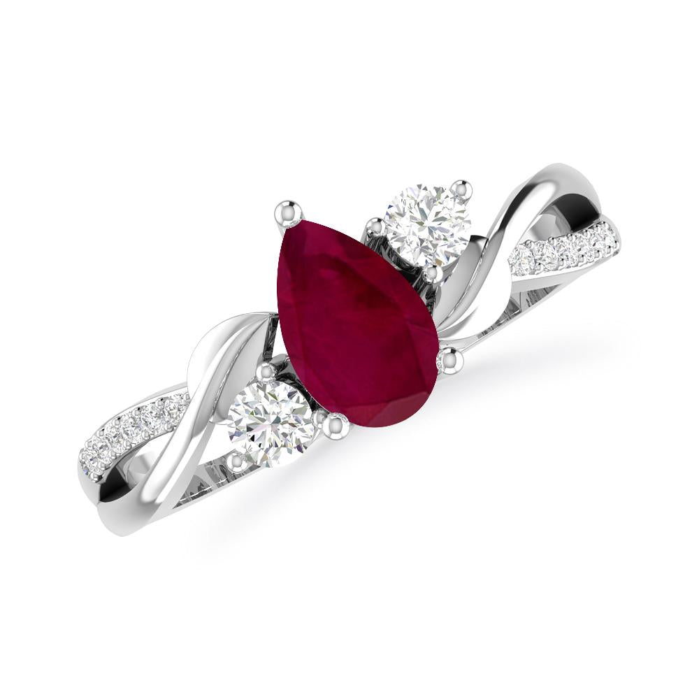 White Gold - Ruby