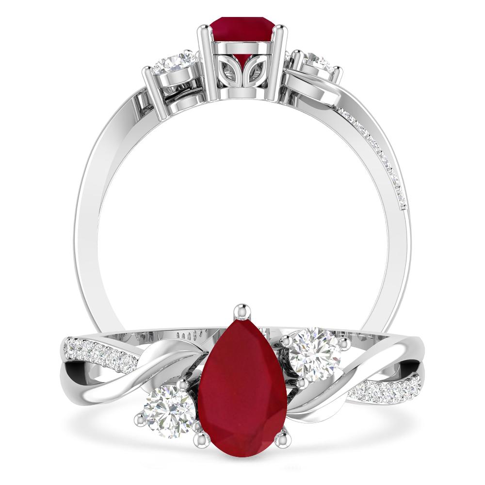 White Gold - Ruby