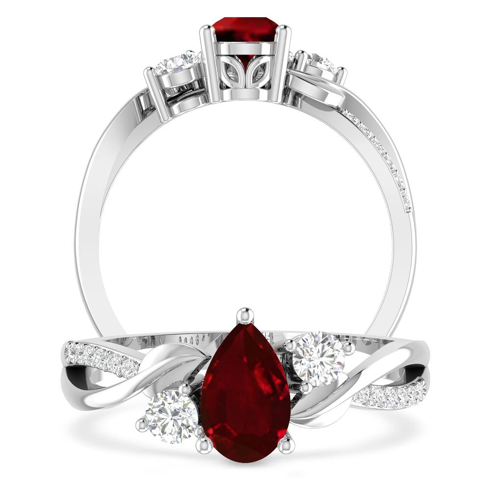 White Gold - Ruby