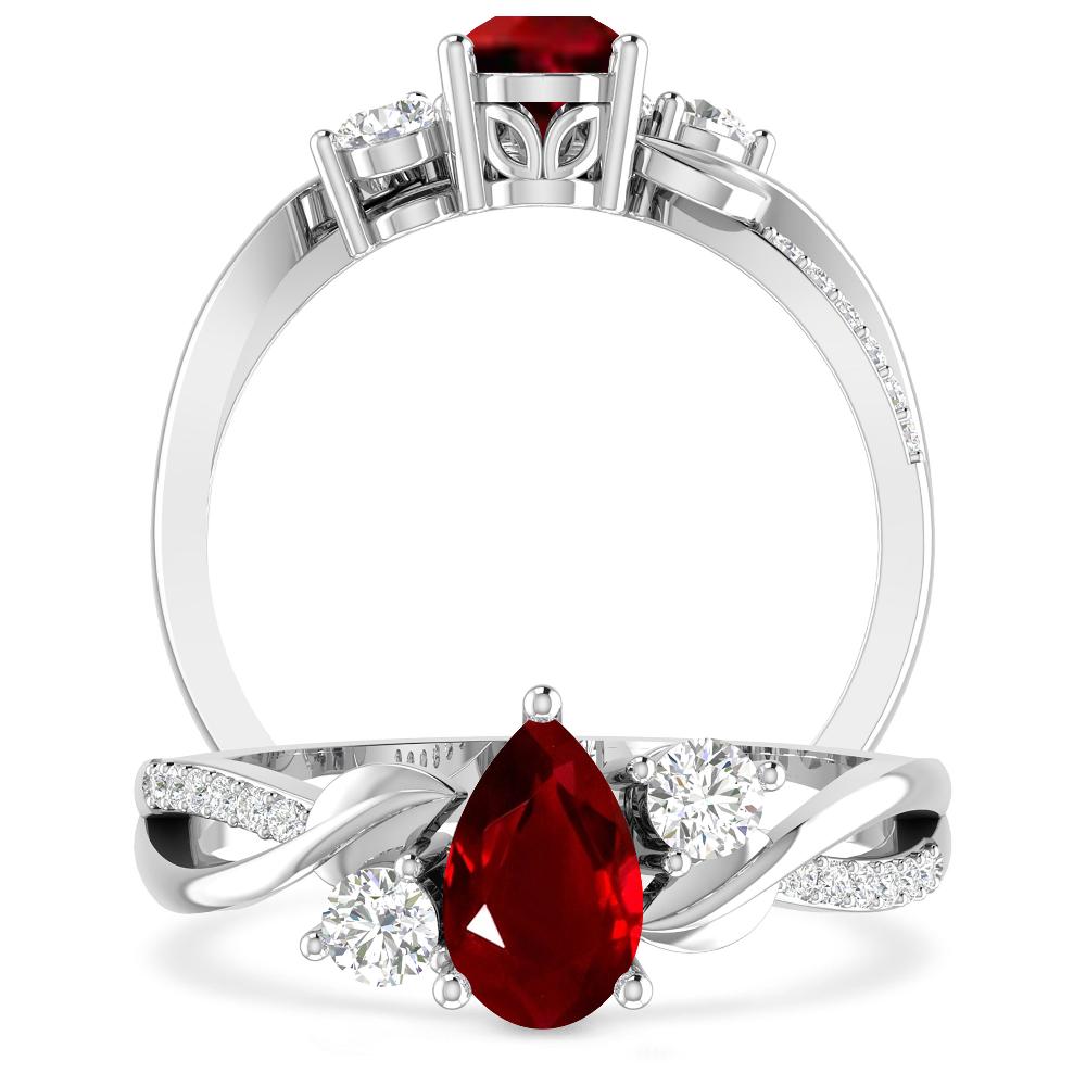 White Gold - Ruby