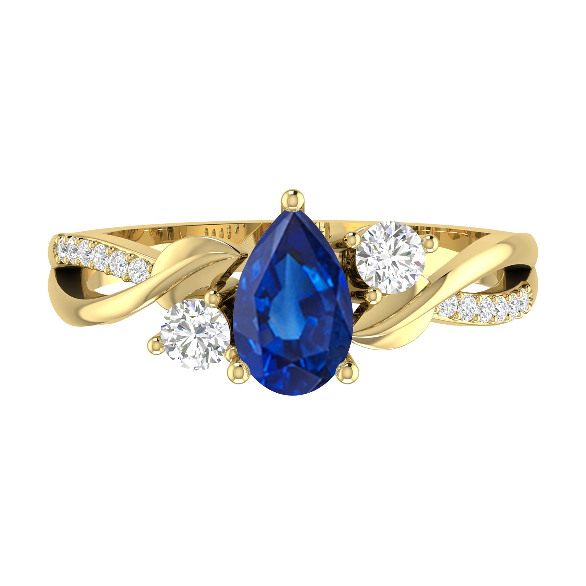 Yellow Gold - Sapphire