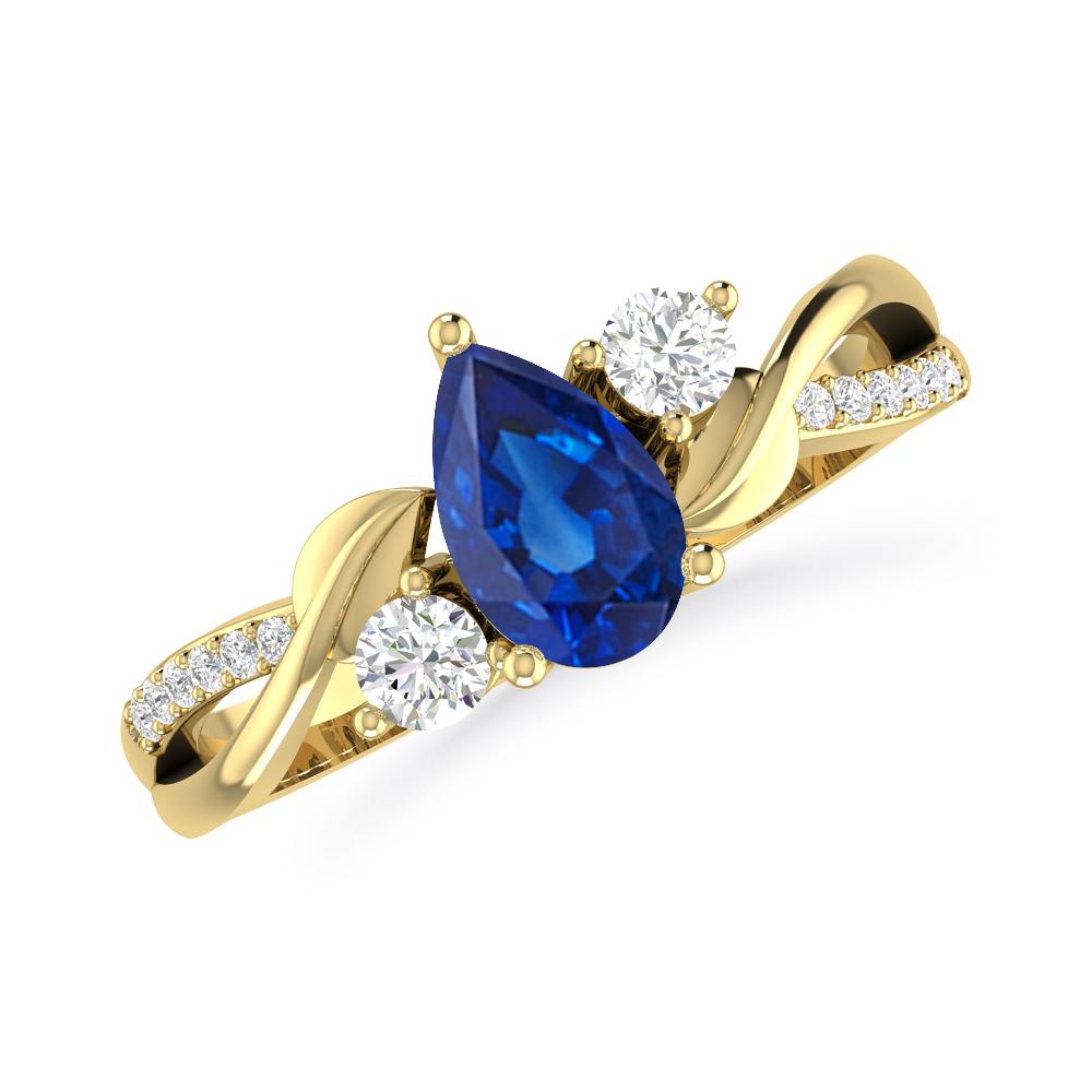 Yellow Gold - Sapphire