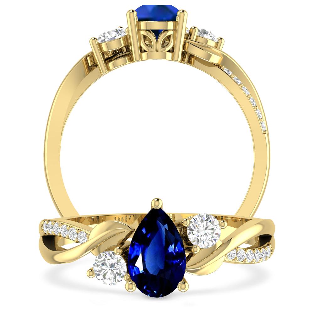 Yellow Gold - Sapphire