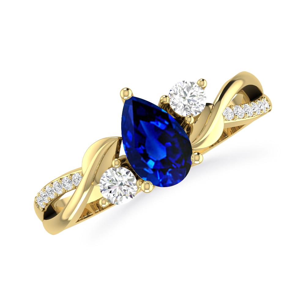 Yellow Gold - Sapphire