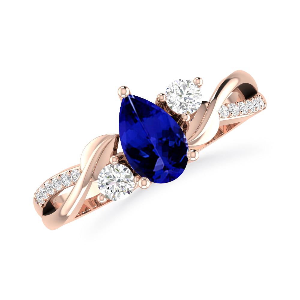 Rose Gold - Tanzanite