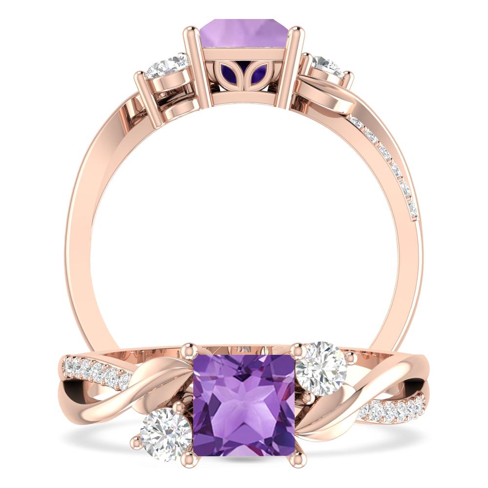 Rose Gold - Amethyst