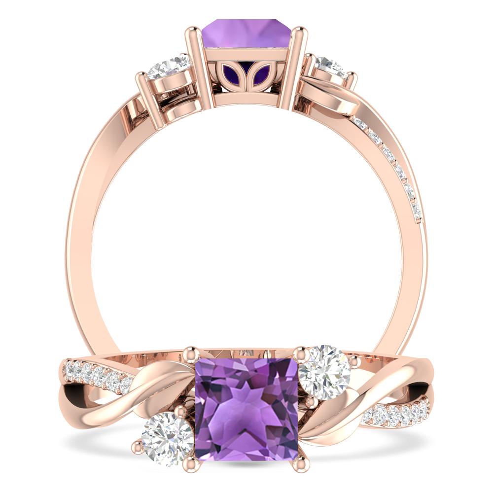 Rose Gold - Amethyst