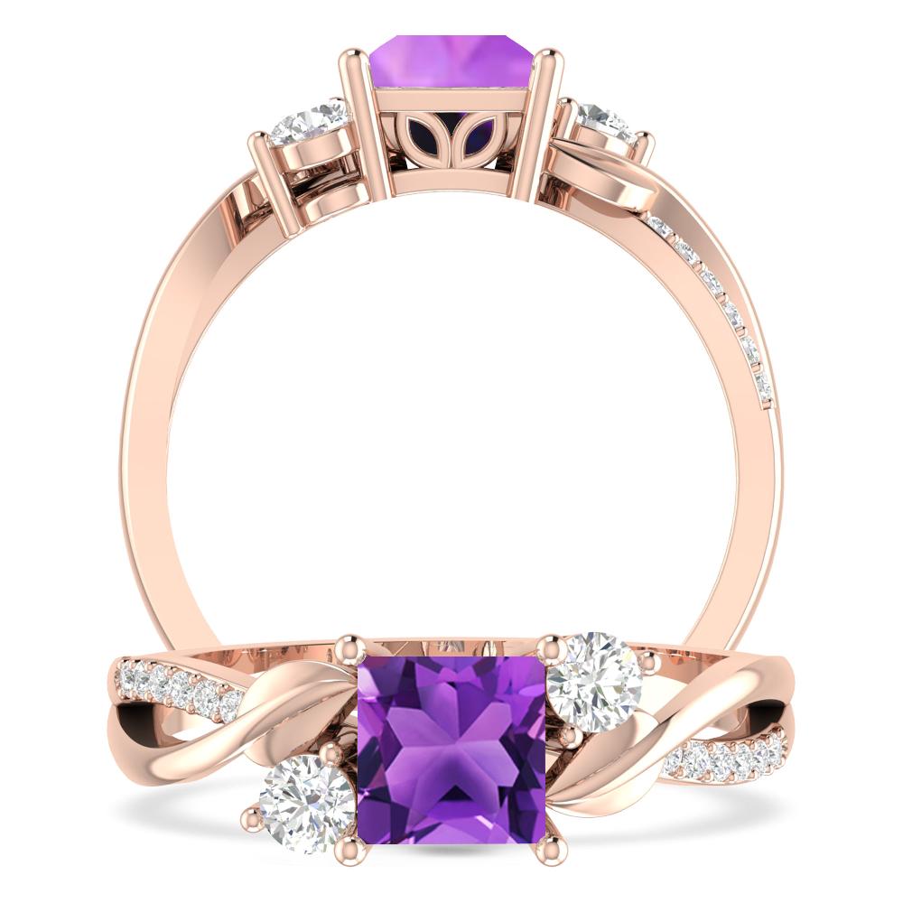 Rose Gold - Amethyst