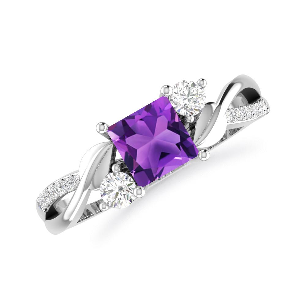 White Gold - Amethyst