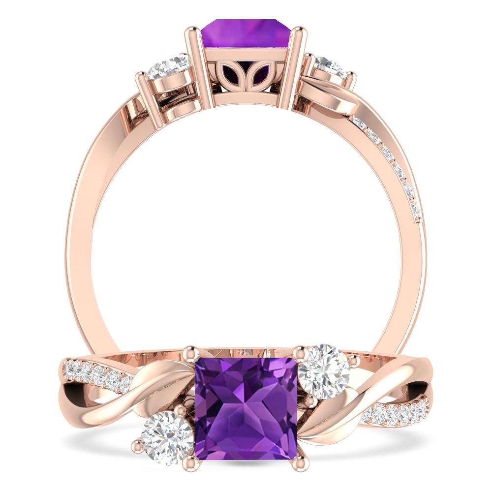 Rose Gold - Amethyst