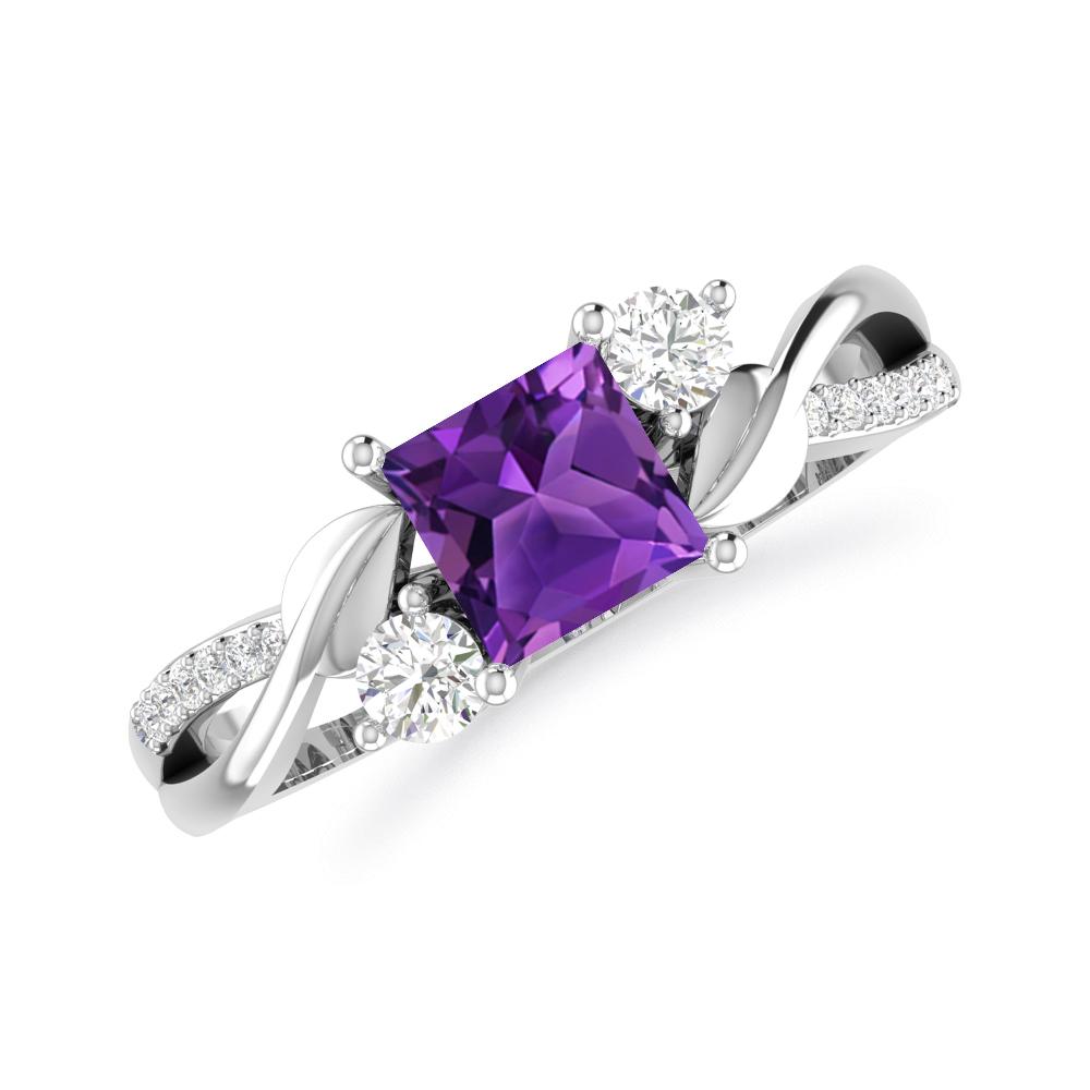 White Gold - Amethyst