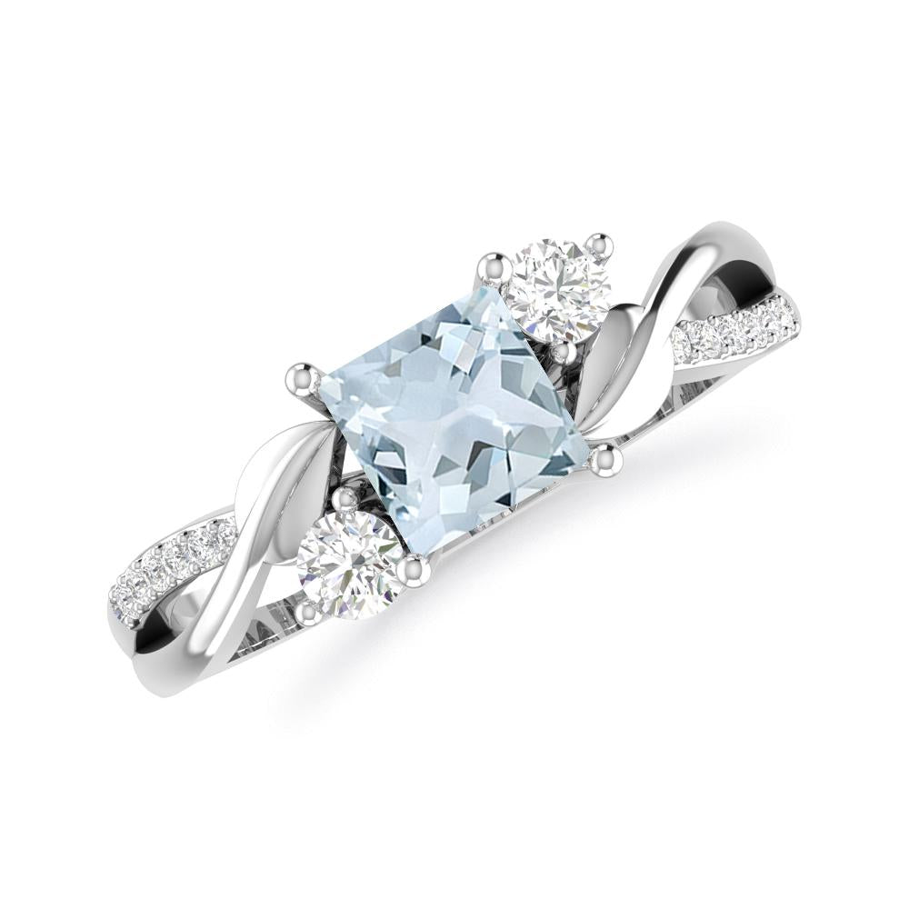 White Gold - Aquamarine