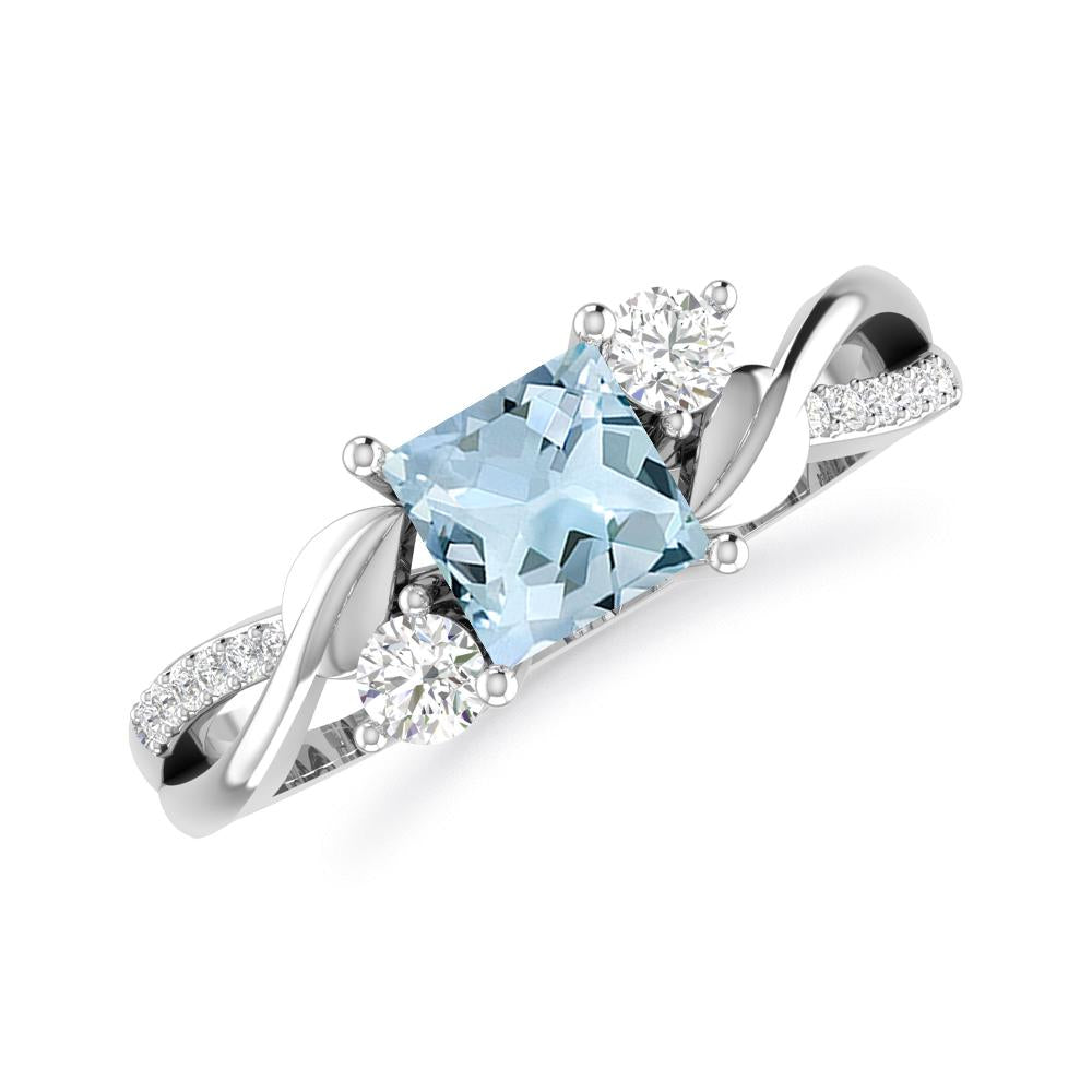 White Gold - Aquamarine