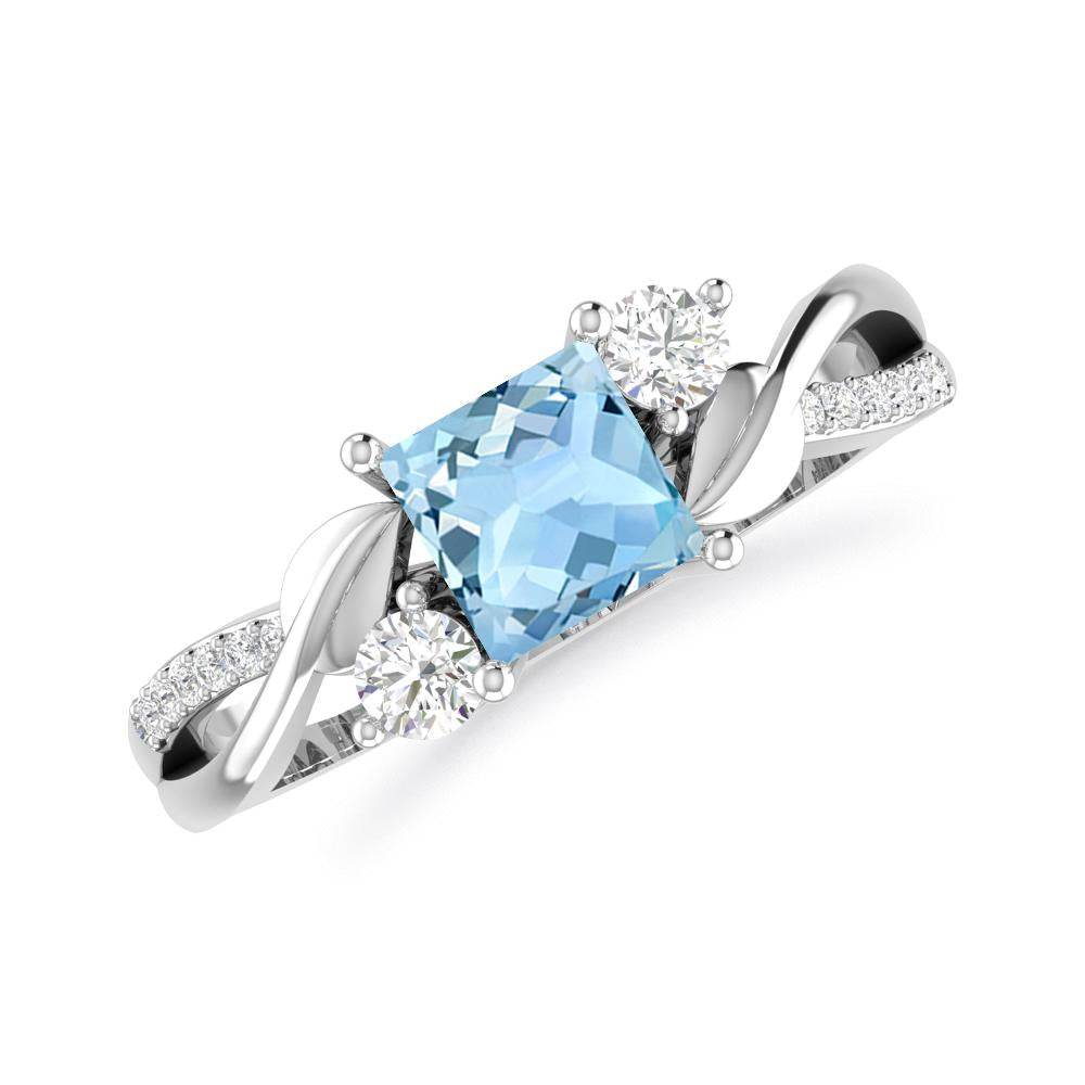 White Gold - Aquamarine