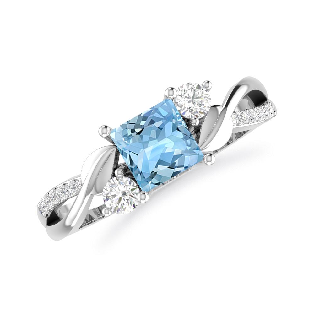 White Gold - Aquamarine