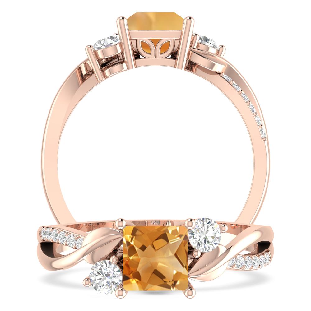 Rose Gold - Citrine