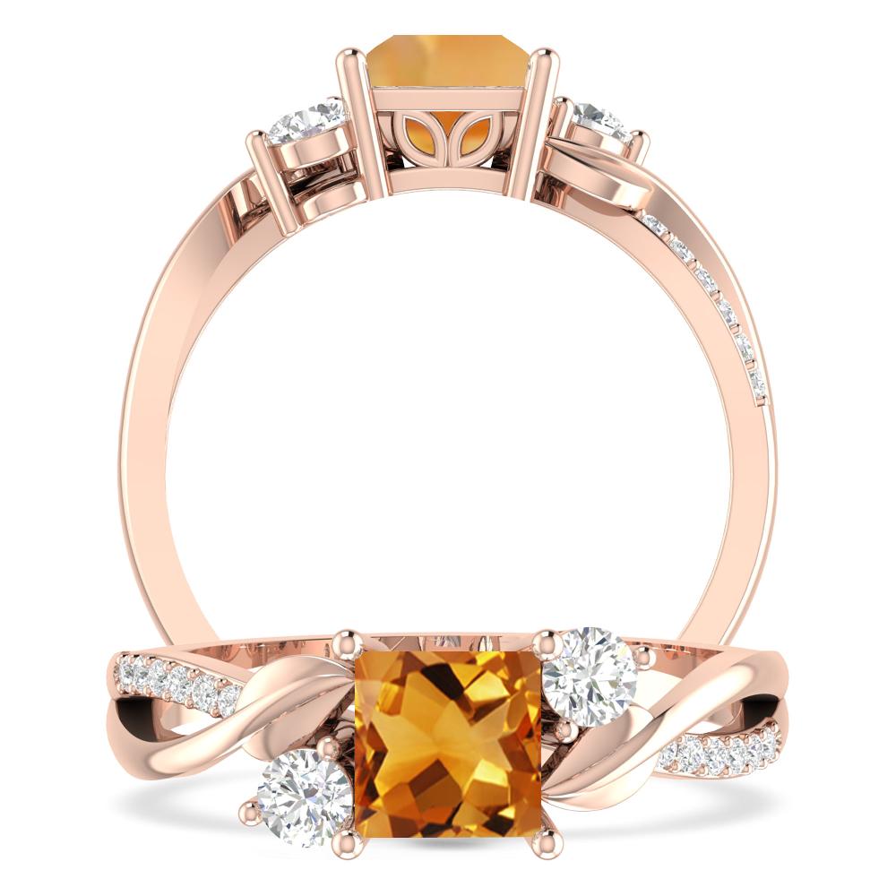 Rose Gold - Citrine