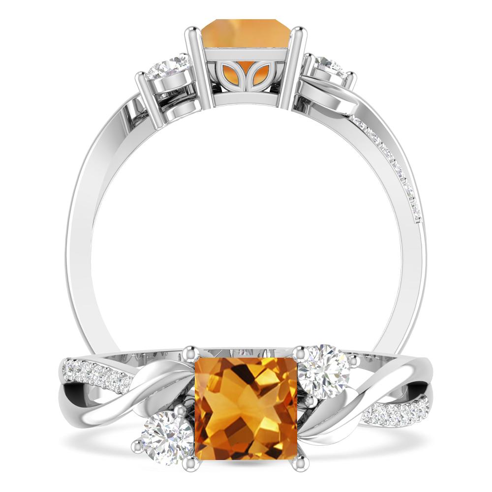 White Gold - Citrine