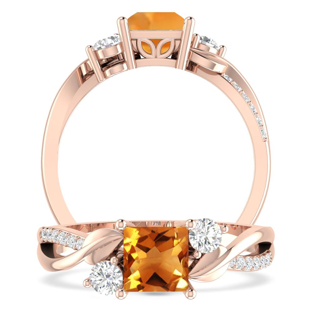 Rose Gold - Citrine