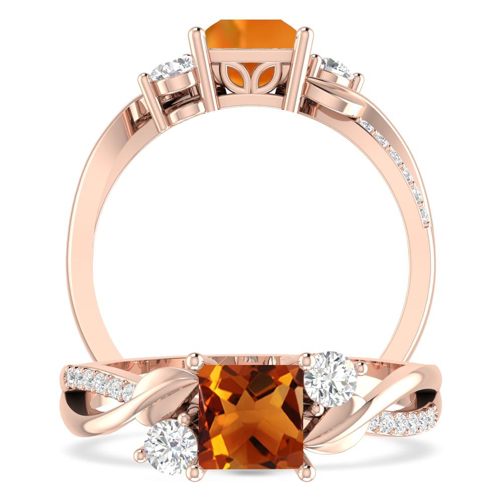 Rose Gold - Citrine