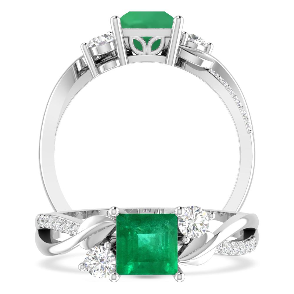 White Gold - Emerald