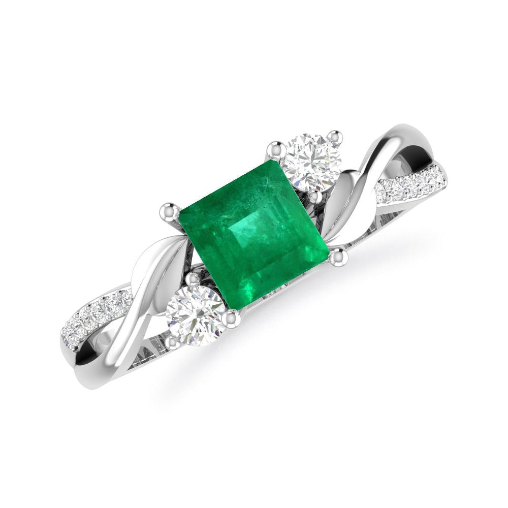 White Gold - Emerald