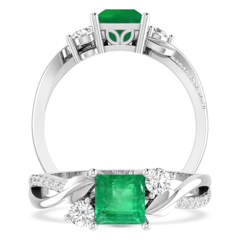 White Gold - Emerald