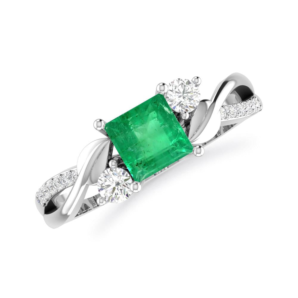 White Gold - Emerald