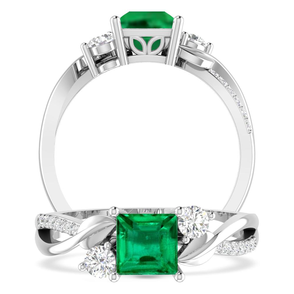 White Gold - Emerald