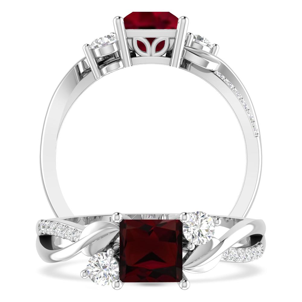 White Gold - Garnet