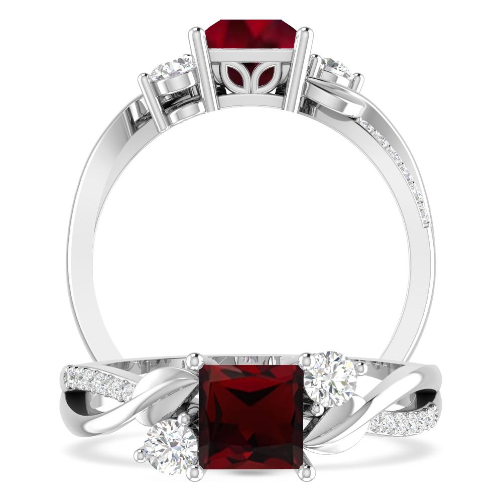 White Gold - Garnet