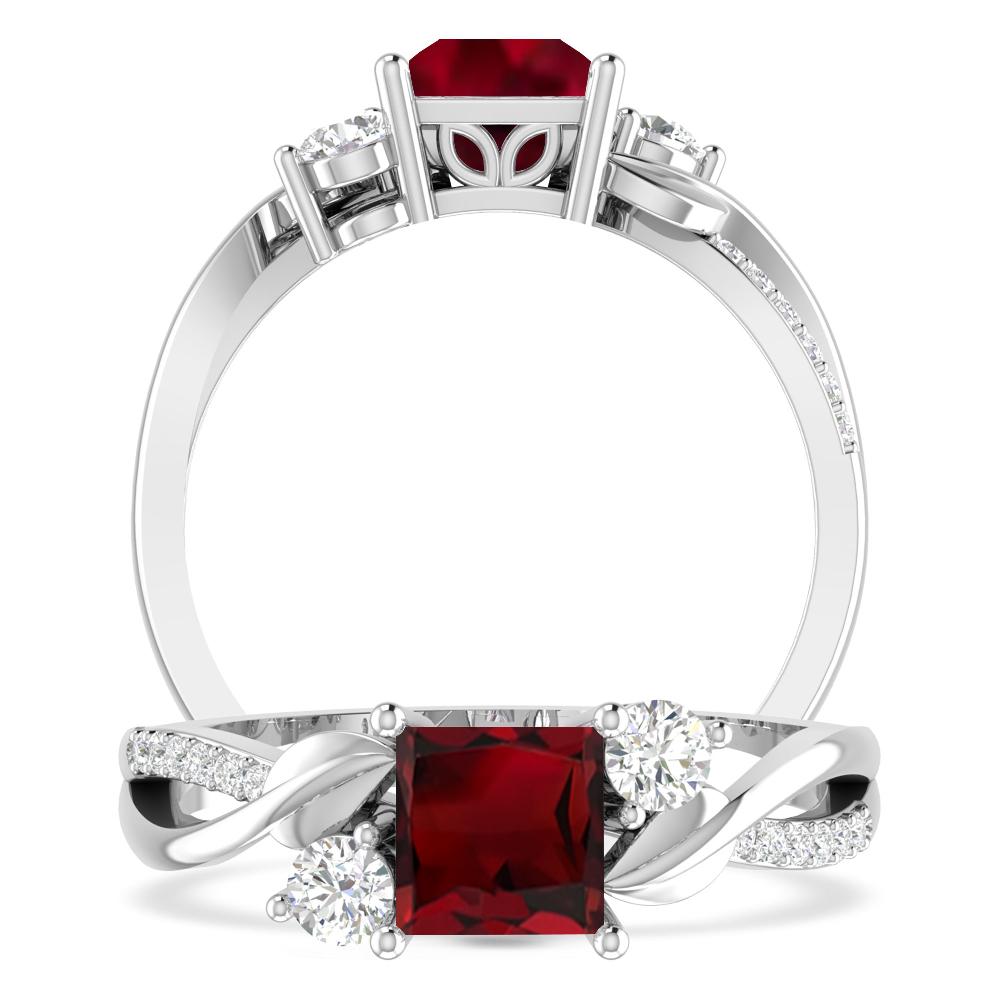 White Gold - Garnet