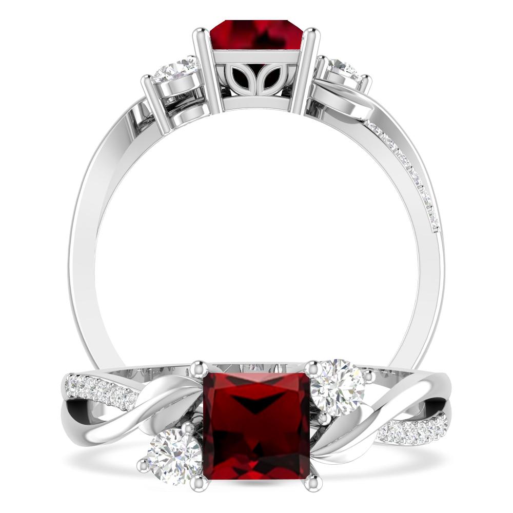 White Gold - Garnet