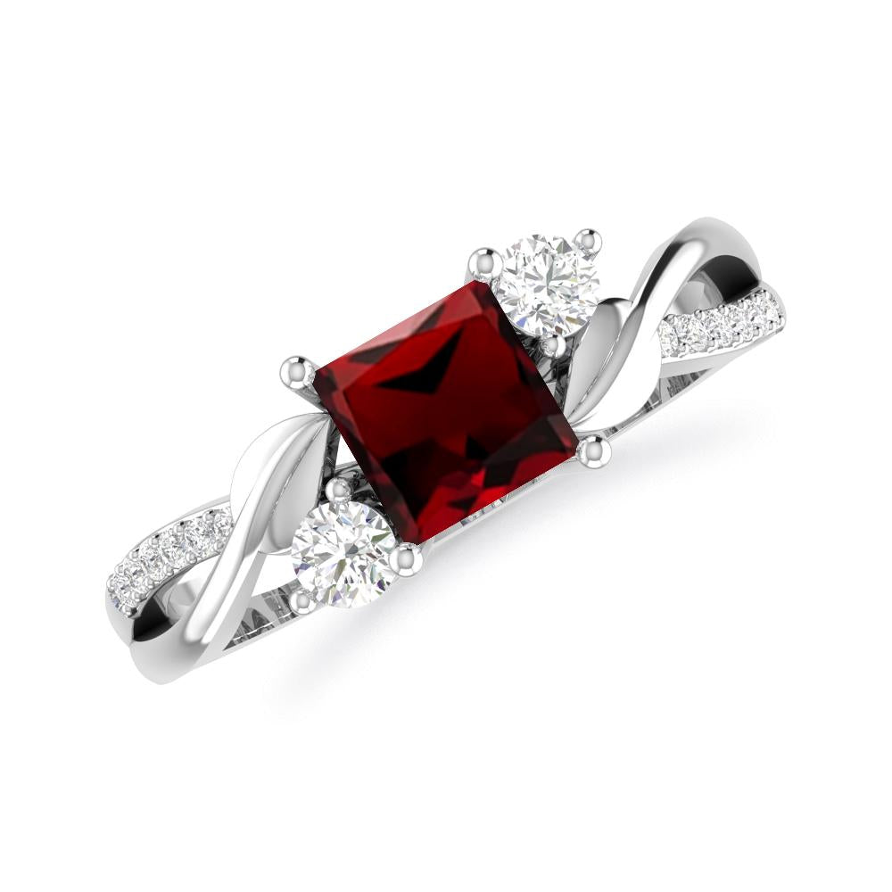 White Gold - Garnet