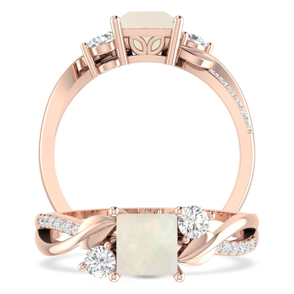 Rose Gold - Opal