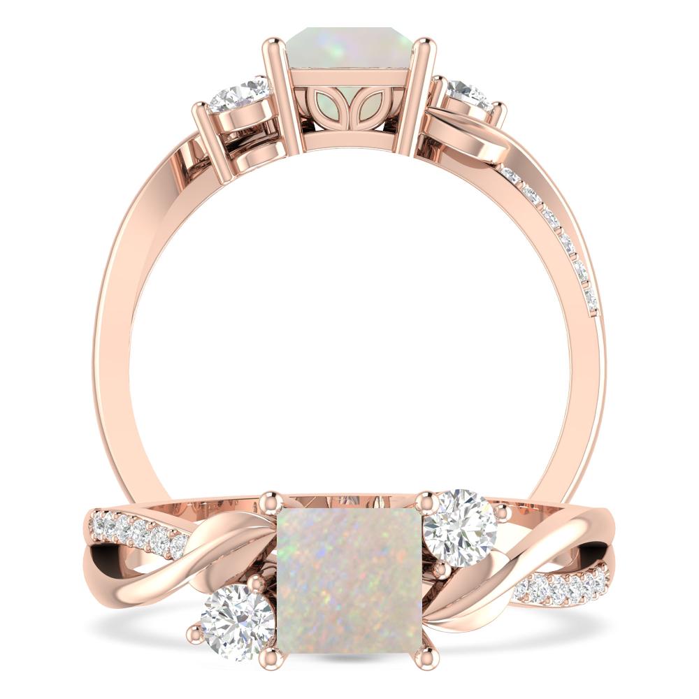 Rose Gold - Opal