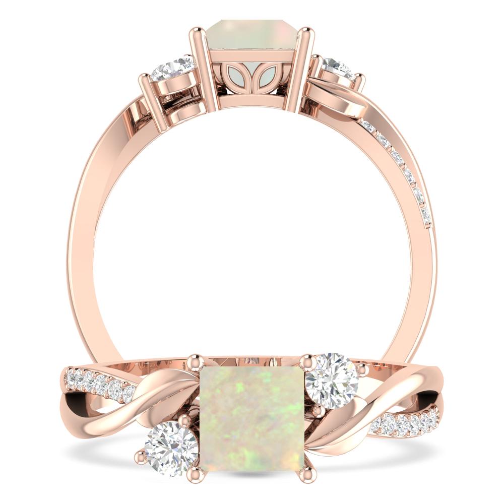 Rose Gold - Opal