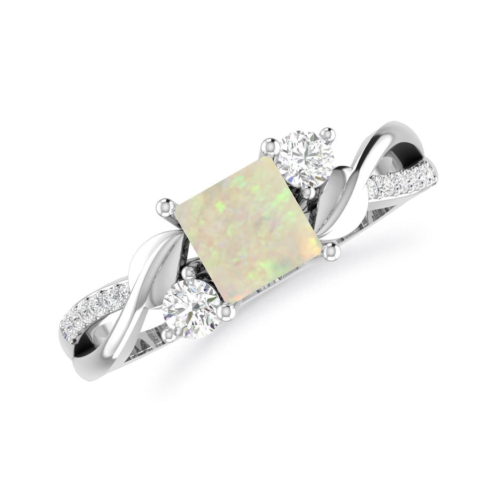 White Gold - Opal