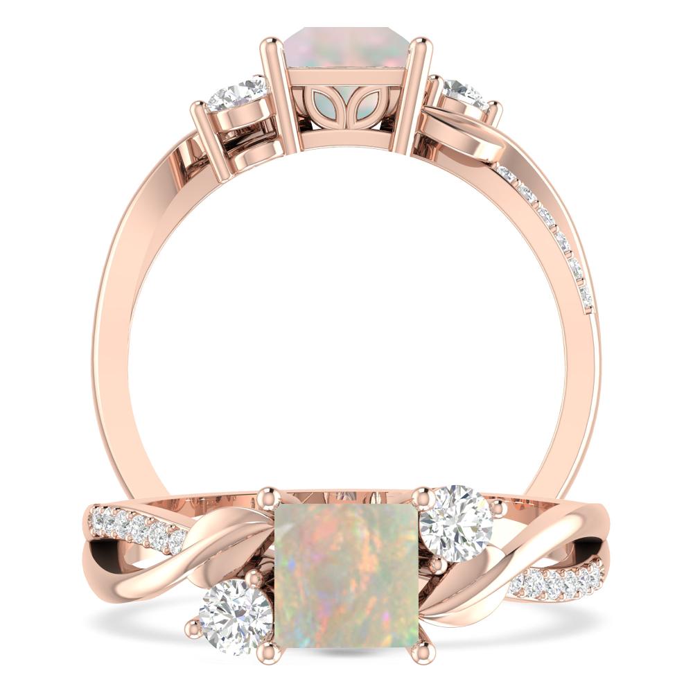 Rose Gold - Opal