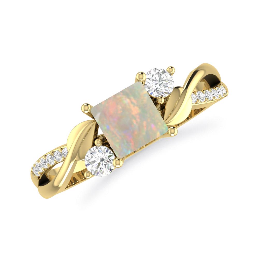 Yellow Gold - Opal