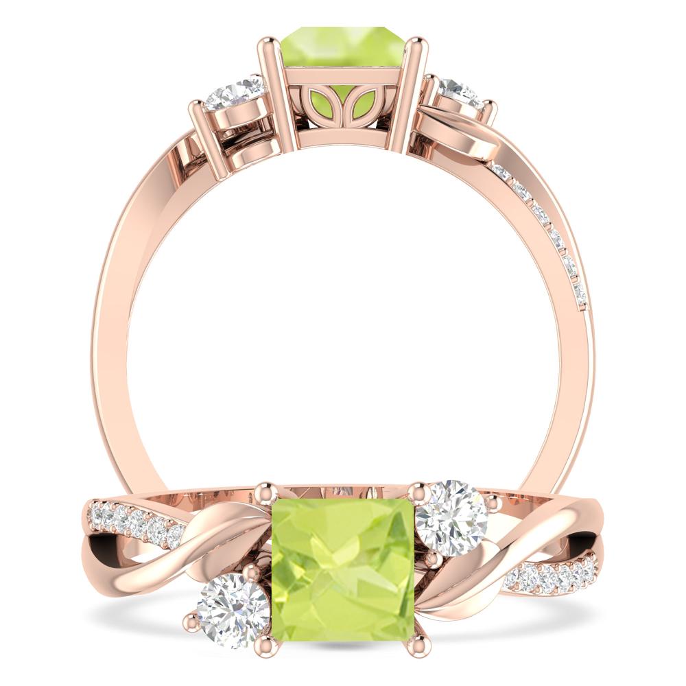 Rose Gold - Peridot