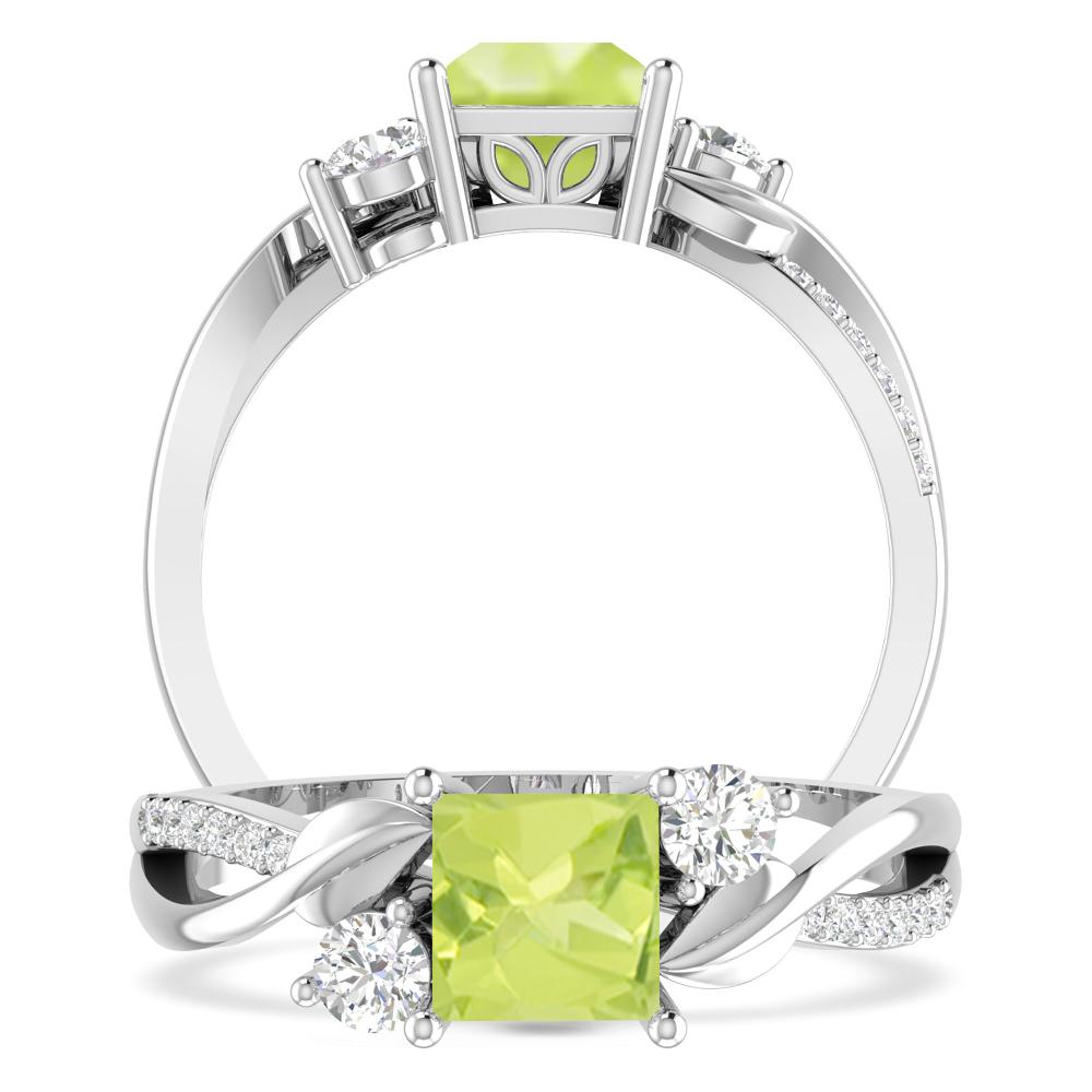 White Gold - Peridot