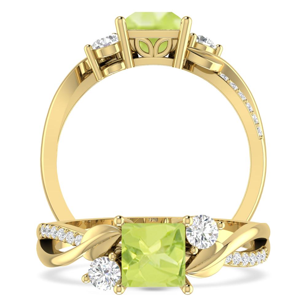 Yellow Gold - Peridot