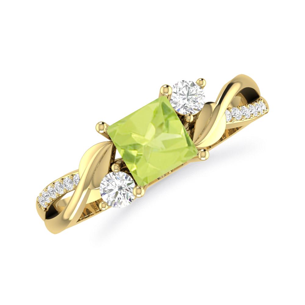 Yellow Gold - Peridot