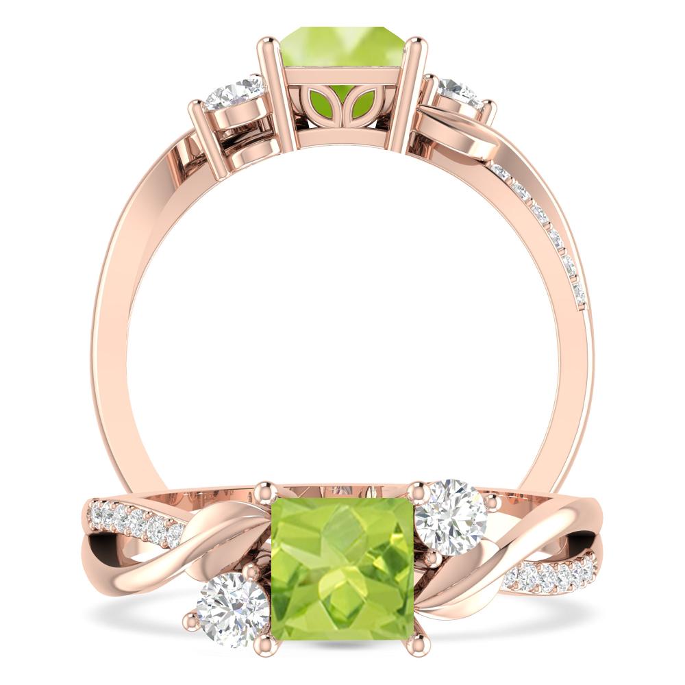 Rose Gold - Peridot