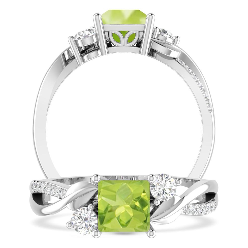 White Gold - Peridot