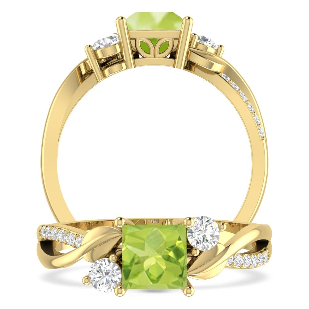 Yellow Gold - Peridot